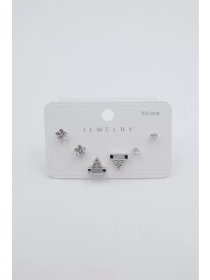 MiraLive Çoklu Set Küpe - Gümüş