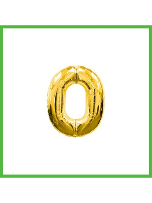 Bezos 0 Rakamlı Folyo Balon Gold Renk 40 Inç Arz
