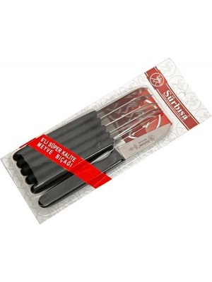 MiraLive 61007 - Sürmene Meyve Bıçağı 7,5 cm 6 Lı