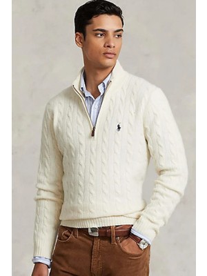 Polo Ralph Lauren Örme Kazak Erkek Yarım Fermuarlı