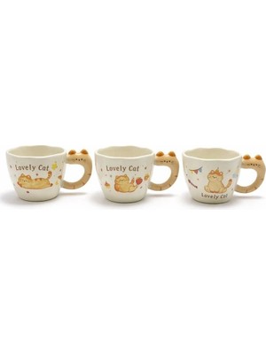 MiraLive 3D Kedi Figürlü Kupa Bardak ALK5036