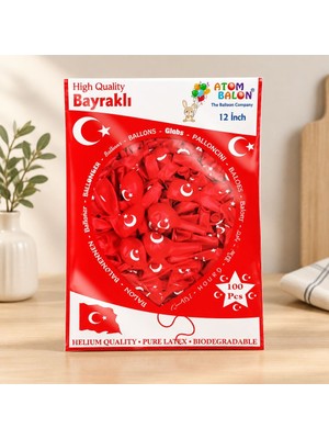 MiraLive Türk Bayrağı Balonu 100'LÜ