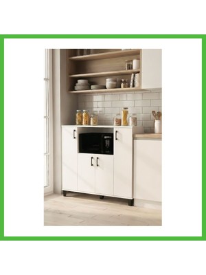 Bezos Mikrodalga Dolabı Beyaz 120 cm Arz