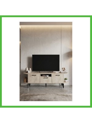 Bezos Mira Tv Sehpası Suntalam Ekru 160X35 cm Arz