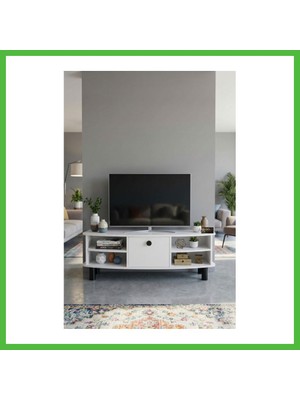 Bezos Vienna Tv Sehpası Suntalam Beyaz 136X44 cm Arz