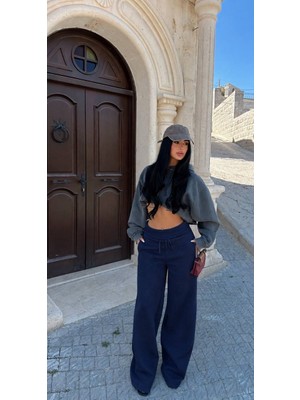 Miss Beyoğlu Compak Penye Şardonlu Eşofman Pantolonu