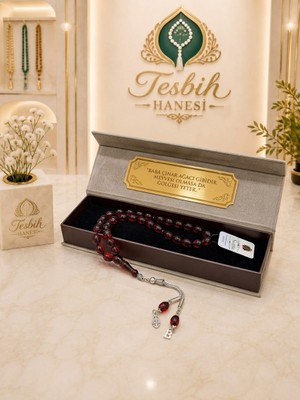 Tesbih Hanesi Babaya Hediye Ogretmene Ateş Kehribar Kırmızı Tesbih Harfli Kişiye Özel Seri Sıkma Kehribar Tesbih Usta Işi Tesbih Gümüş Kaplama Püskül Sevgiliye Hediye