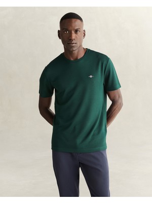 Gant Erkek Yeşil Regular Fit T-Shirt