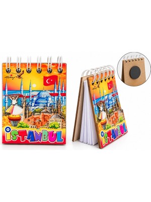 Magicool Iistanbul Temalı Ahşap Magnetli Not Defteri ALK5881