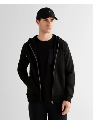 Gant Men's Black Regular Fit Hooded Zip Sweatshirt