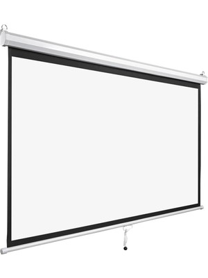 Elarque 180X180CM Siyah Arkası Storlu Projeksiyon Perdesi