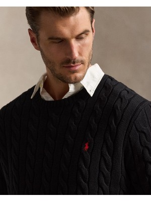 Polo Ralph Lauren Saç Örgü Dokulu Erkek Kazak
