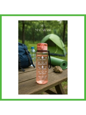 Bezos Suluk & Su Şişesi & Sporcu Matara Turuncu 1000 ml Arz