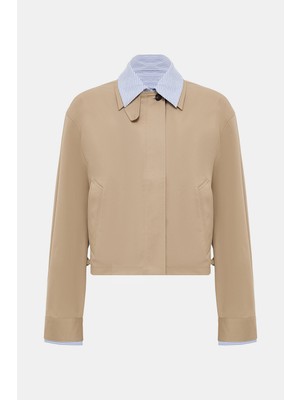 Acne Studios Acne Studıos Açık Bej Fermuarlı Organik Pamuk Ceket