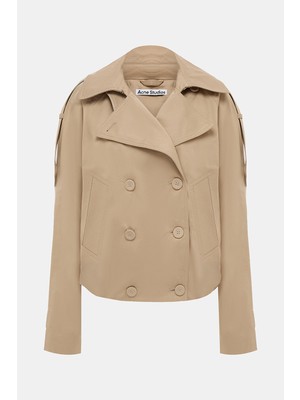 Acne Studios Acne Studıos Açık Bej Düğmeli Organik Pamuk Ceket