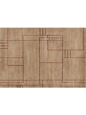 Mudo Home Paros Hali Krem-Bordo 160X230CM
