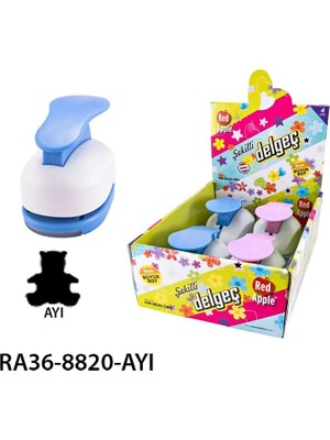 Tr Apple Şekilli Mega Boy Delgeç/şekilgeç 4.3 cm Ayıcık