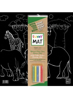 Alkasaz Funny Mat Black Yeryüzü (Tebeşirli)