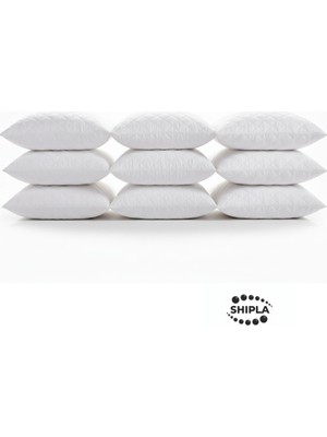 Shipla Home 9 Adet 50X70 cm Kapitone Desenli Fermuarlı Tela Yastık Koruyucu Alez