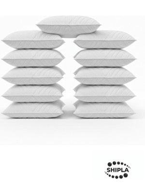 Shipla Home 11 Adet 50X70 cm Kapitone Desenli Fermuarlı Tela Yastık Koruyucu Alez