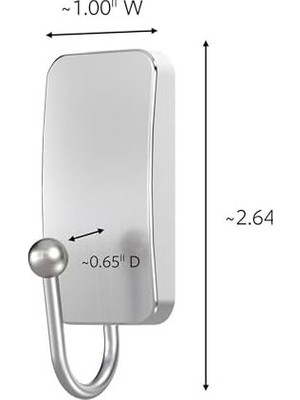 Kpln Store BATH33-SN-ES Banyo Kancaları, 1 Paket, Nikel