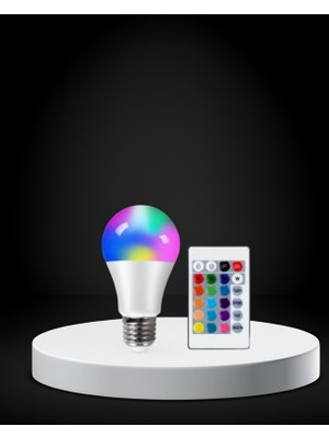 Ecruz Rgb Uzaktan Kumandalı LED Ampul 16 Renk E27