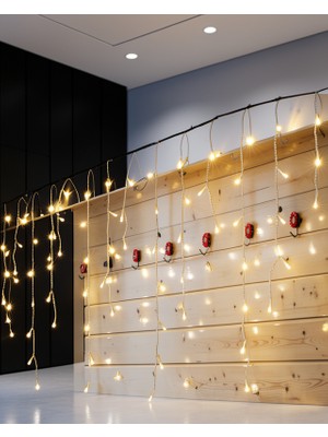 Ecruz Şelale LED Işık Perdesi 4 Metre