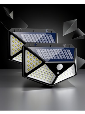 Ecruz Solar Bahçe Işığında Hareket Sensörlü 100 LED