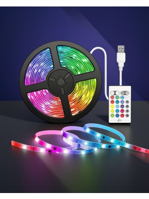 Ecruz 5 Metre Rgb LED Şerit Kumandalı