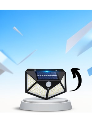 Ecruz Güneş Enerjili 100 LED Bahçe Lambası IP65