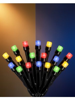Ecruz Su Geçirmez Pil Çalışan LED Perde Işık 8 Mod