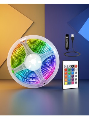 Ecruz Rgb Şerit LED 10 Metre Kumandalı Kontrol