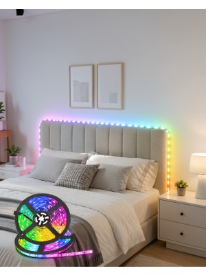 Ecruz Kumandalı Şerit LED 5 Metre XUCZ5MŞERİTLED-8