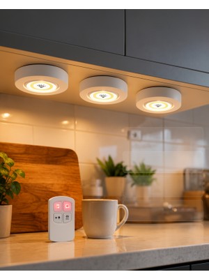 Ecruz Kablosuz 3'lü Spot LED Lamba Seti XUCZ3LÜLAMBA-6