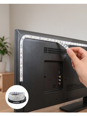 Ecruz Uzaktan Kumandalı LED Arka Işık Şeridi 2 Metre