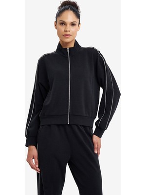 Lescon Siyah Kadın Fermuarlı Sweatshirt 26N-2113