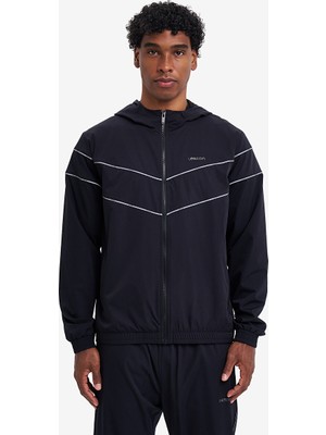 Lescon Siyah Erkek Fermuarlı KAPÜŞONLU SWEATSHIRT 26N-1157