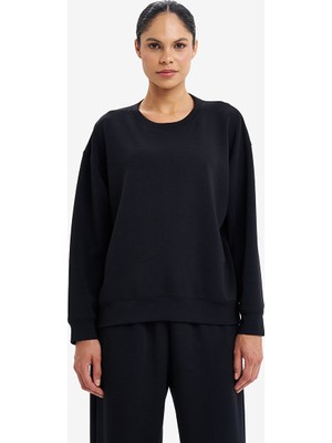 Lescon Siyah Kadın SWEATSHIRT 26S-2222-26N