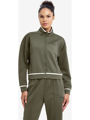Lescon Haki Kadın Fermuarlı Sweatshirt 26N-2126