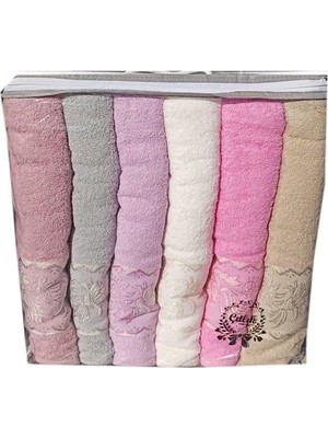 Meks Çıtlık Çicek Desen Banyo Havlusu