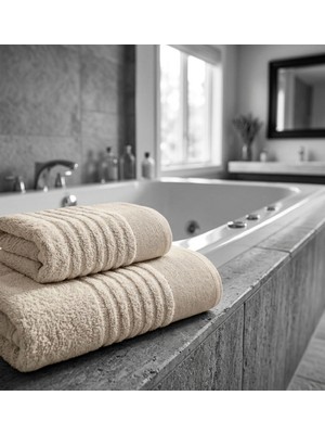 Shipla Home Sorrento Serisi 2'li Banyo ve El Havlusu Seti (50X90 cm & 70X140 Cm)