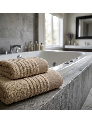 Shipla Home Sorrento Serisi 2'li Banyo ve El Havlusu Seti (50X90 cm & 70X140 Cm)