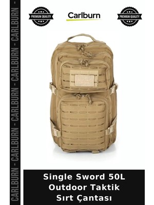 Carlburn Single Sword 50L Outdoor Taktik Sırt Çantası Operasyon Ekipman Taşıma Aktif Yaşam