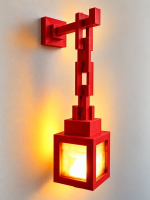 TOFF Garage Minecraft Dekoratif Zincirli Duvar Lambası LED Mum Dahil