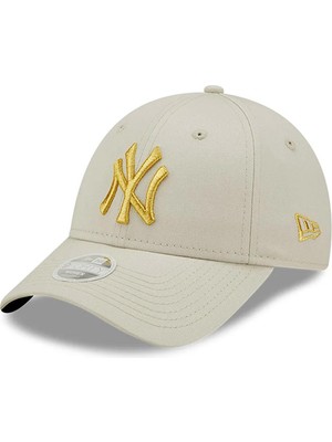 New Era Metallic Logo 9 Forty Neyyan Kadın Bej Şapka