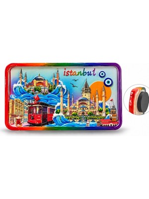 Mep Mep Istanbul Temalı Polyester Magnet ALK5864 Najmaddin Mep Najmaddin