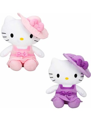 Salmore Hello Kitty Şapkalı Peluş Oyuncak 36 Cm.1 Adet Fiyatıdır