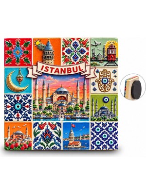 Mep Mep Istanbul Temalı Polyester Magnet ALK5869 Najmaddin Mep Najmaddin