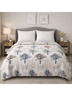 Salmore King Size Desenli Pike Yatak Örtüsü Çift Kişilik 240X260 cm