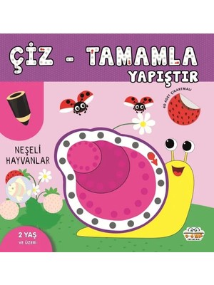 Meks Çiz-Tamamla-Yapıştır Neşeli Hayvanlar